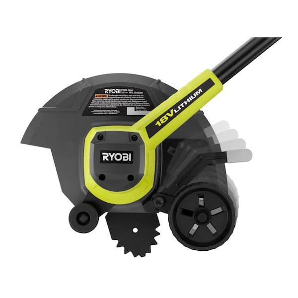 Ryobi One+ 18V 9 in. Cordless Battery Edger (Tool Only) with Extra Edger Blade