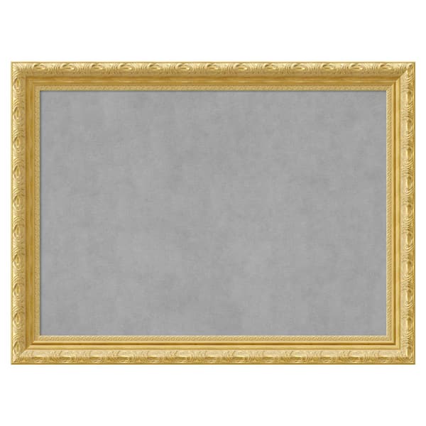 Amanti Art Versailles Gold 32 in. x 24 in. Framed Magnetic Board