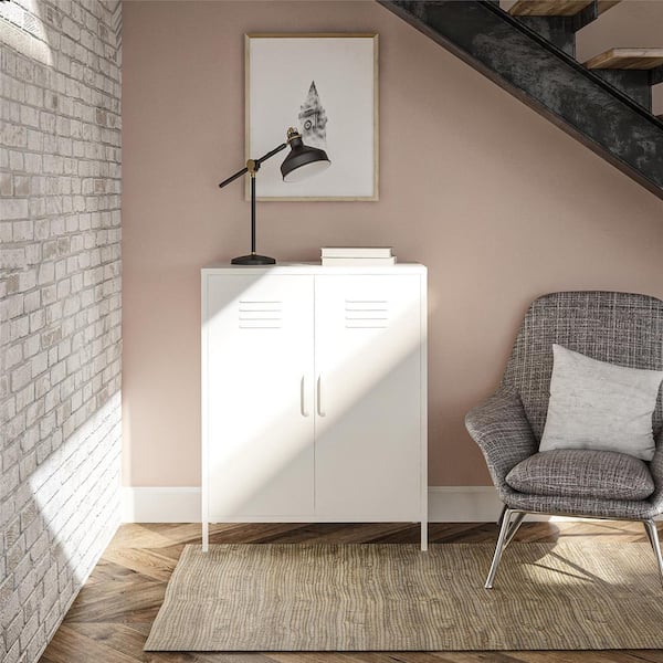 SystemBuild Evolution Bonanza Soft White 2-Door Metal Storage