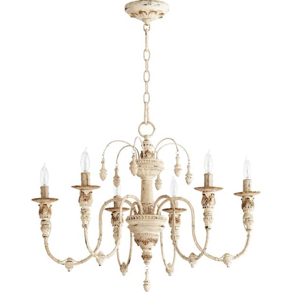 Salento 6- -Light Persian White Chandelier