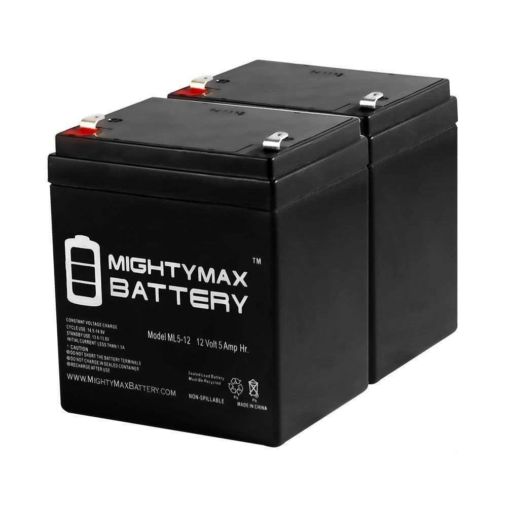 ML5-12 - 12-Volt 5AH Replacement Battery Compatible with Liftmaster 3850 and 3850P (2-Pack) price history on PriceWatchPro