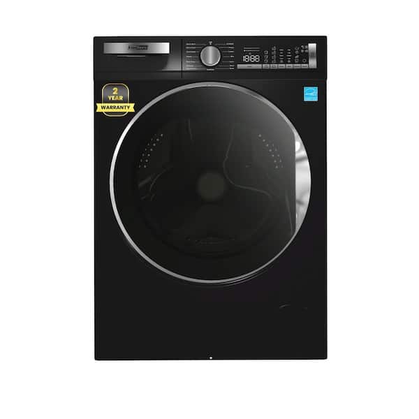 2.2 cu. ft. 120-Volt Sani Front Load Washer 1400 RPM With 15 Built-in Cycles LED Display in Matte Black