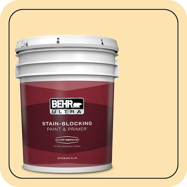 BEHR ULTRA 5 gal. #360C-2 Wickerware Extra Durable Flat Interior Paint & Primer