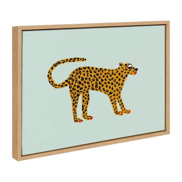 Kate and Laurel Sylvie Glam Cat by Kendra Dandy of Bouffants and Broken Hearts Framed Art Print 18 in. x 24 in.