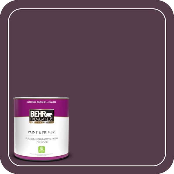 BEHR PREMIUM PLUS 1 qt. #T15-4 Your Majesty Eggshell Enamel Low Odor Interior Paint & Primer