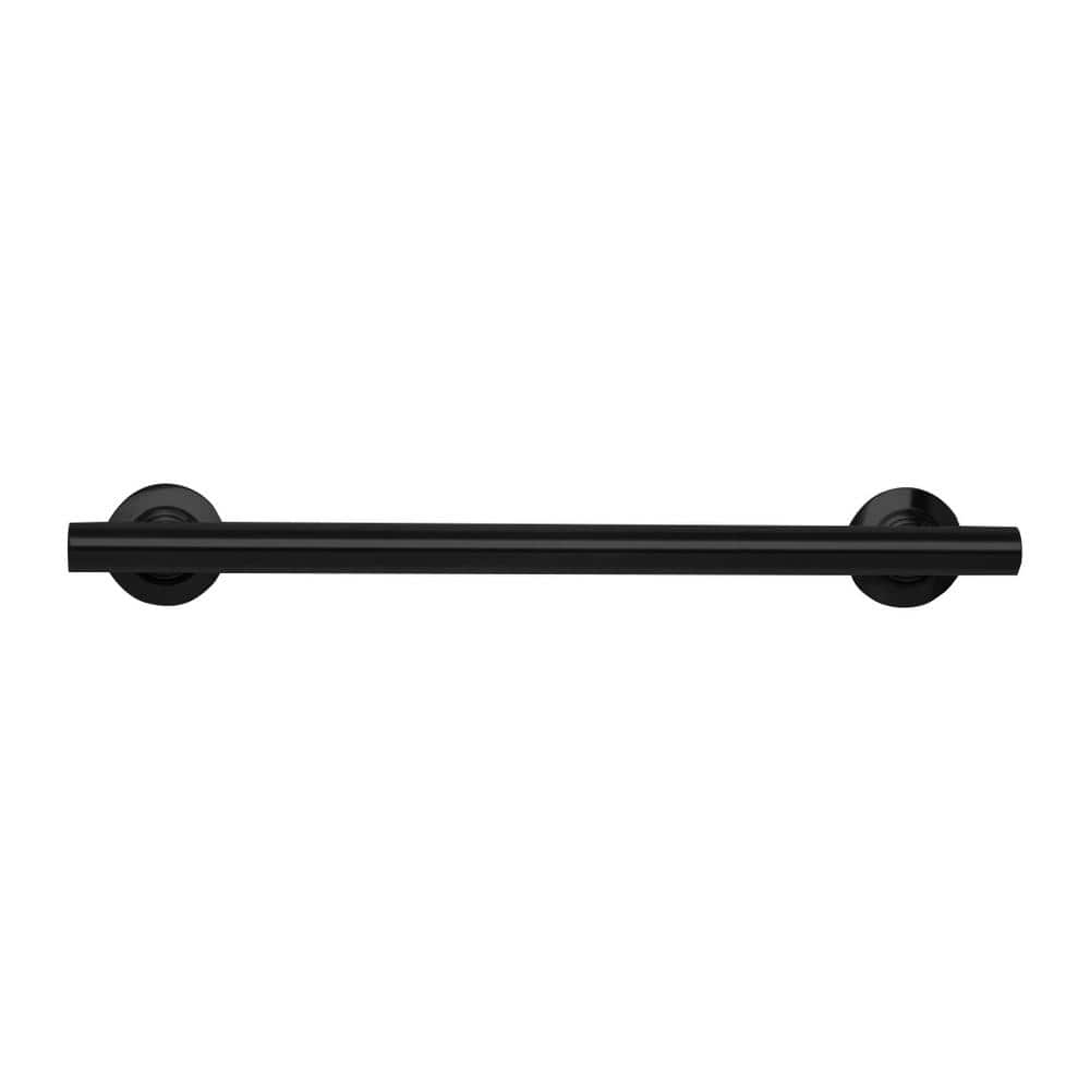 SEACHROME 24 in. x 1-1/4 in. Dia Coronado Designer Wall Mount Bathroom Shower Grab Bar in Matte Black