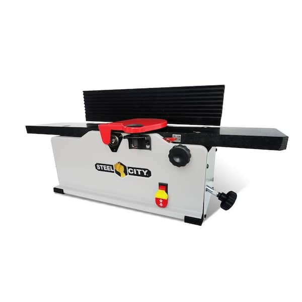 Steel City 12-Amp 6 in. 1/8 Granite and Helical Cutterhead Bench Top Jointer