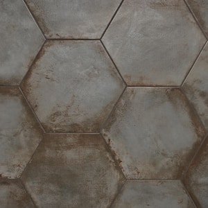 Angela Harris Fuller Graphite 20.47 in. x 23.62 in. Matte Porcelain Floor and Wall Tile (10.11 sq. ft./Case)