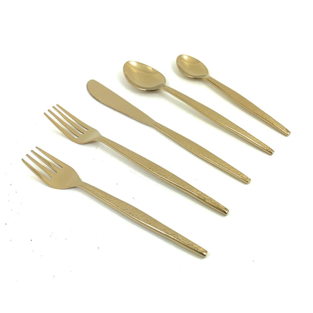 Vibhsa 20Piece Gold Plated Flatware Set (Service for 4) TIPL001 The