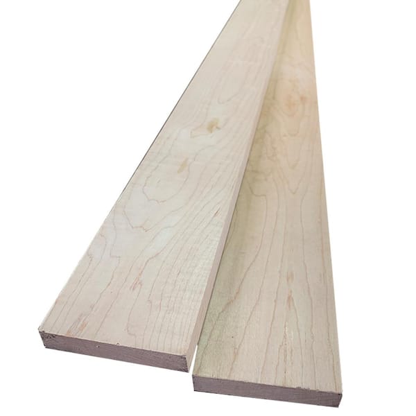 Swaner Hardwood 1 in. x 4 in. x 2 ft. Maple S4S Board (5-Pack)