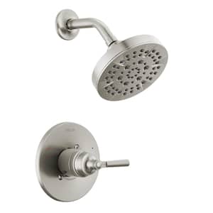 Saylor 1-Handle Wall Mount Shower Trim Kit in Stainless (Valve Not Included)