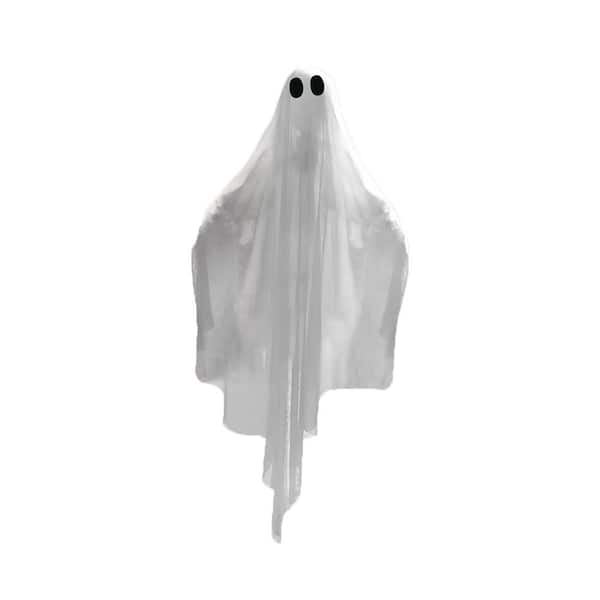 47 in. Halloween Hanging Light Up Ghost with Spooky Blue LED Light