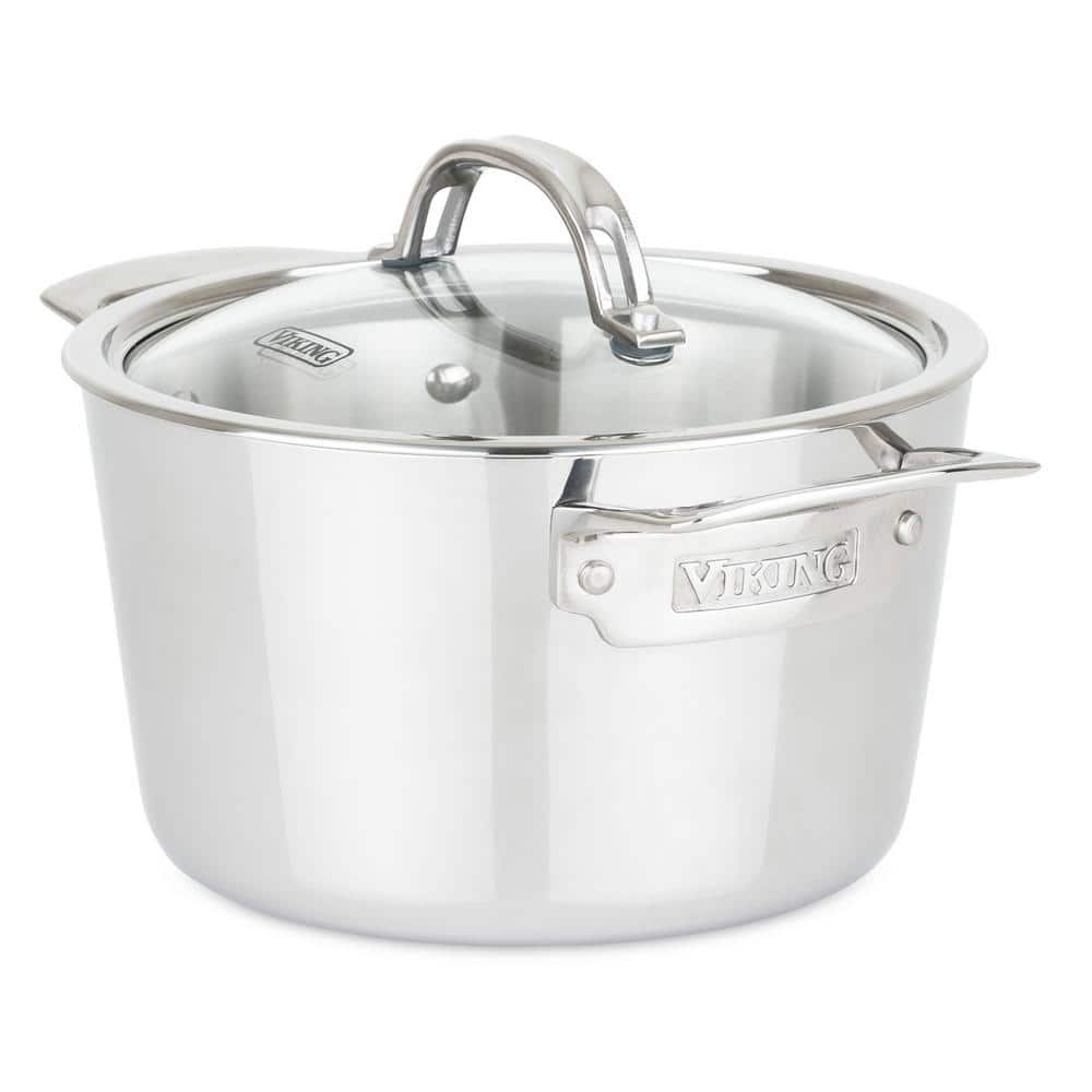 Viking 3-Ply Contemporary Stainless Steel 3.4 Qt. Soup Pot 4013