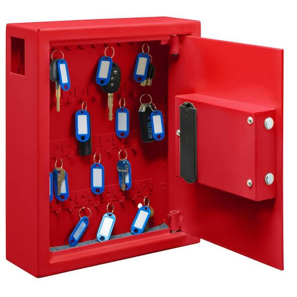 AdirOffice 40-Key Steel Heavy-Duty Safe Lock Box Key Cabinet with