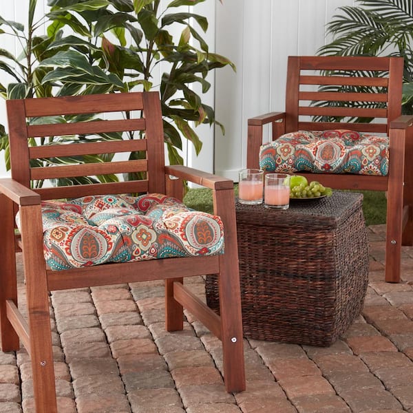 Greendale Home Fashions Seat & Back Outdoor Chair Cushion - Short