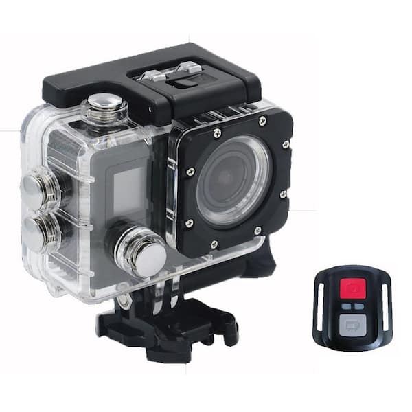 ProHT 4K Outdoor Sports Cam with Wi-Fi Connectivity and Mountable Remote and Mounting Kit