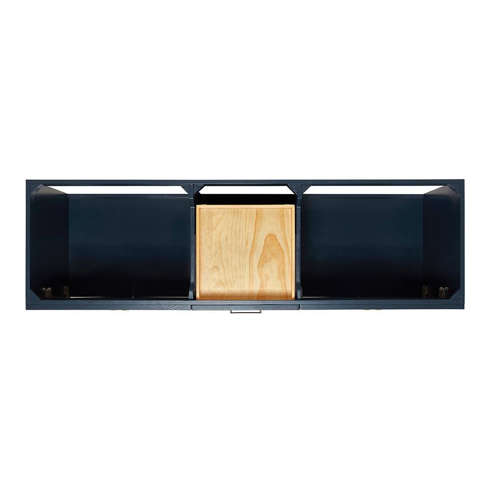 Midnight Blue 72" Double Sink Freestanding Wood Vanity Cabinet