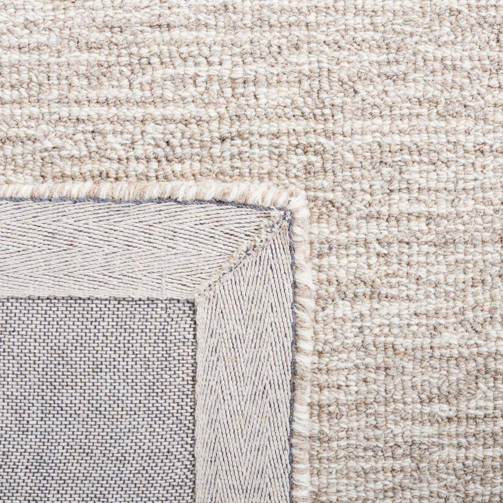Ivory Abstract Handmade Wool Tufted Square Rug 6x6 ft
