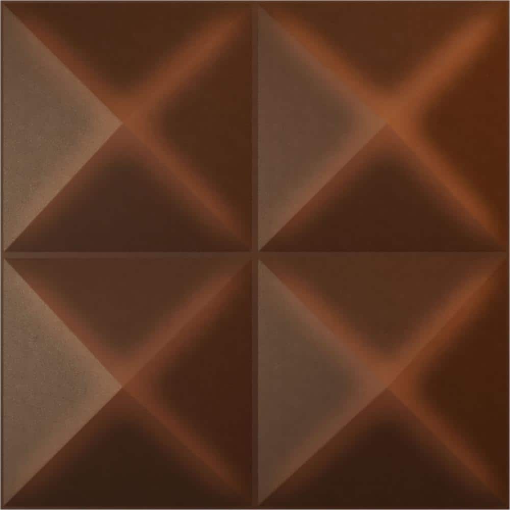 11-7/8 in. W x 11-7/8 in. H Tirana EnduraWall Decorative 3D Wall Panel, Aged Metallic Rust (12-Pack for 11.76 Sq.Ft.) price history on PriceWatchPro
