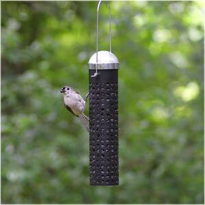 grey bird feeder