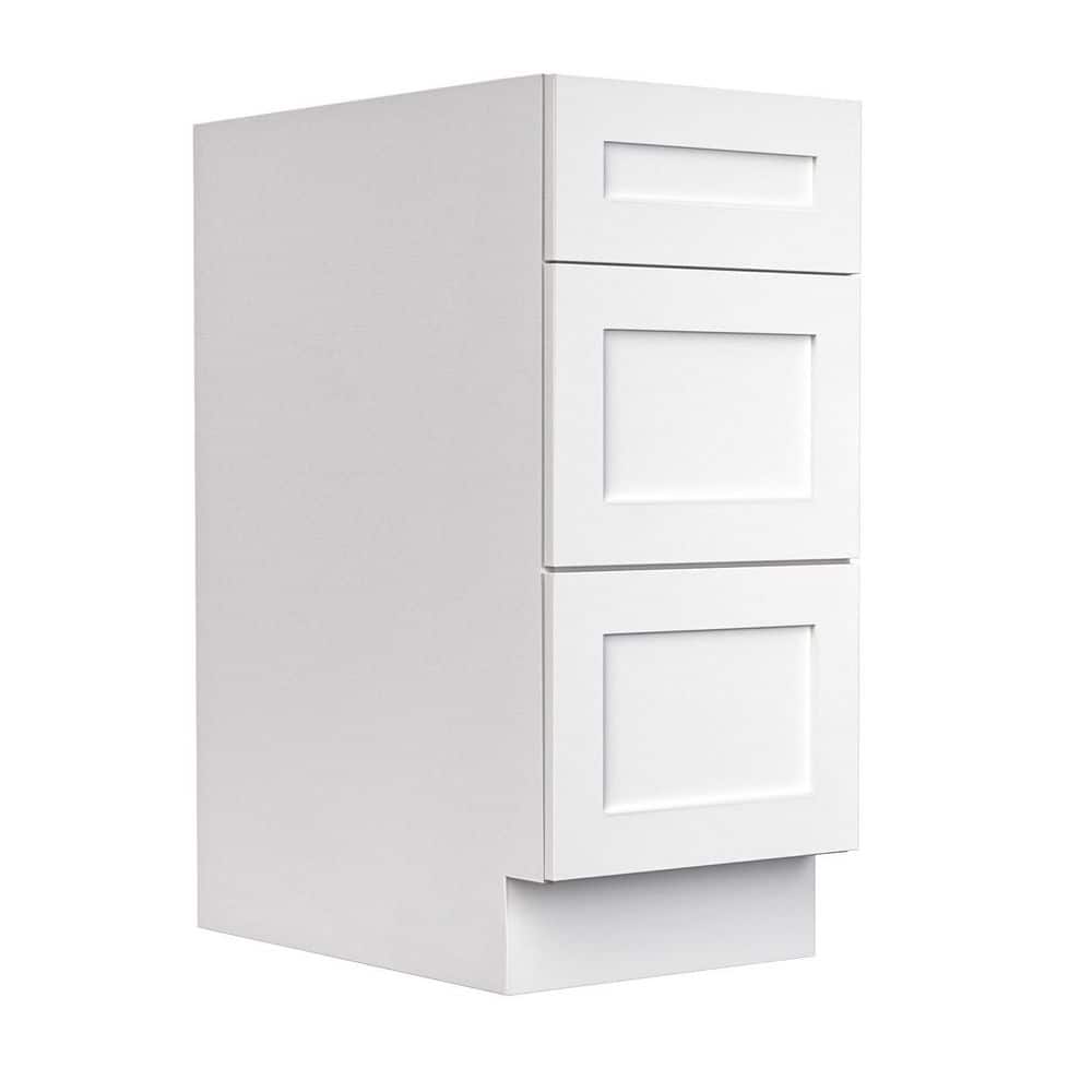 15 in W x 24 in D x 34 in H in White Plywood Assemble Under Kitchen Cabinet with 3 Drawer price history on PriceWatchPro