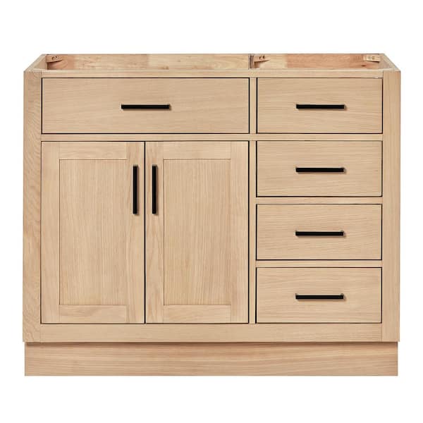 Hepburn 42 in. W x 21.5 in. D x 34.5 in. H Single Bath Vanity Cabinet without Top in Oak