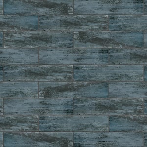 Cassis Black 8-1/2 in. x 35-1/2 in. Porcelain Floor and Wall Tile (12.78 sq. ft./Case)