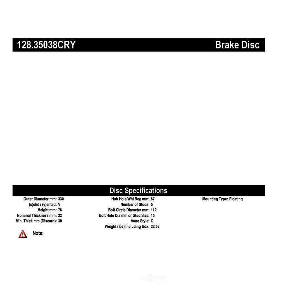 Disc Brake Rotor price history on PriceWatchPro
