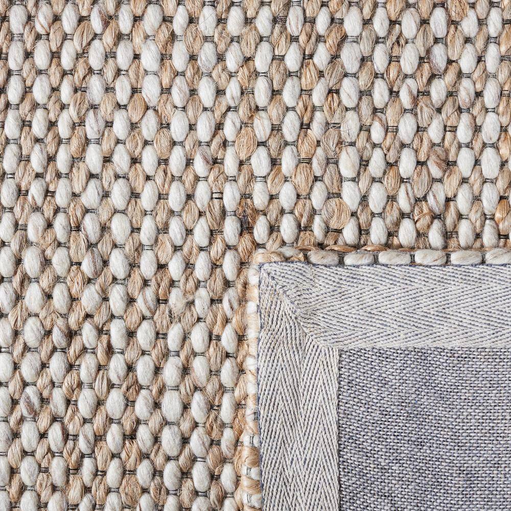 Natural Fiber Beige/Ivory 8 ft. x 10 ft. Solid Woven Area Rug - thumbnail 7