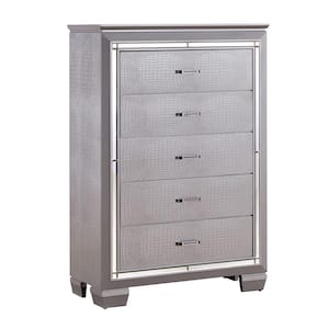 Bellanova Silver Contemporary Style Chest of Drawers
