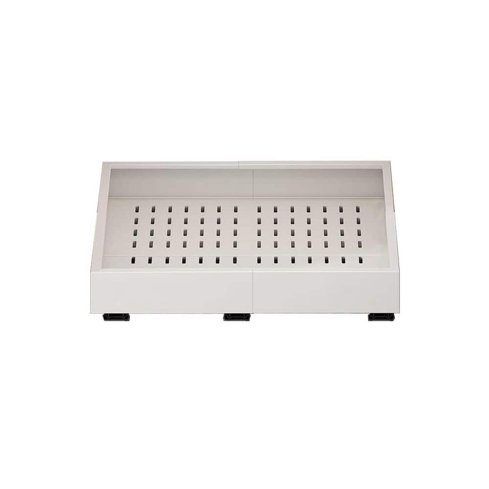 White Adjustable Pull Out Cabinet Organizer 3 Rails Slide Out Drawers No Drill Adhesive for Kitchen Pantry price history on PriceWatchPro
