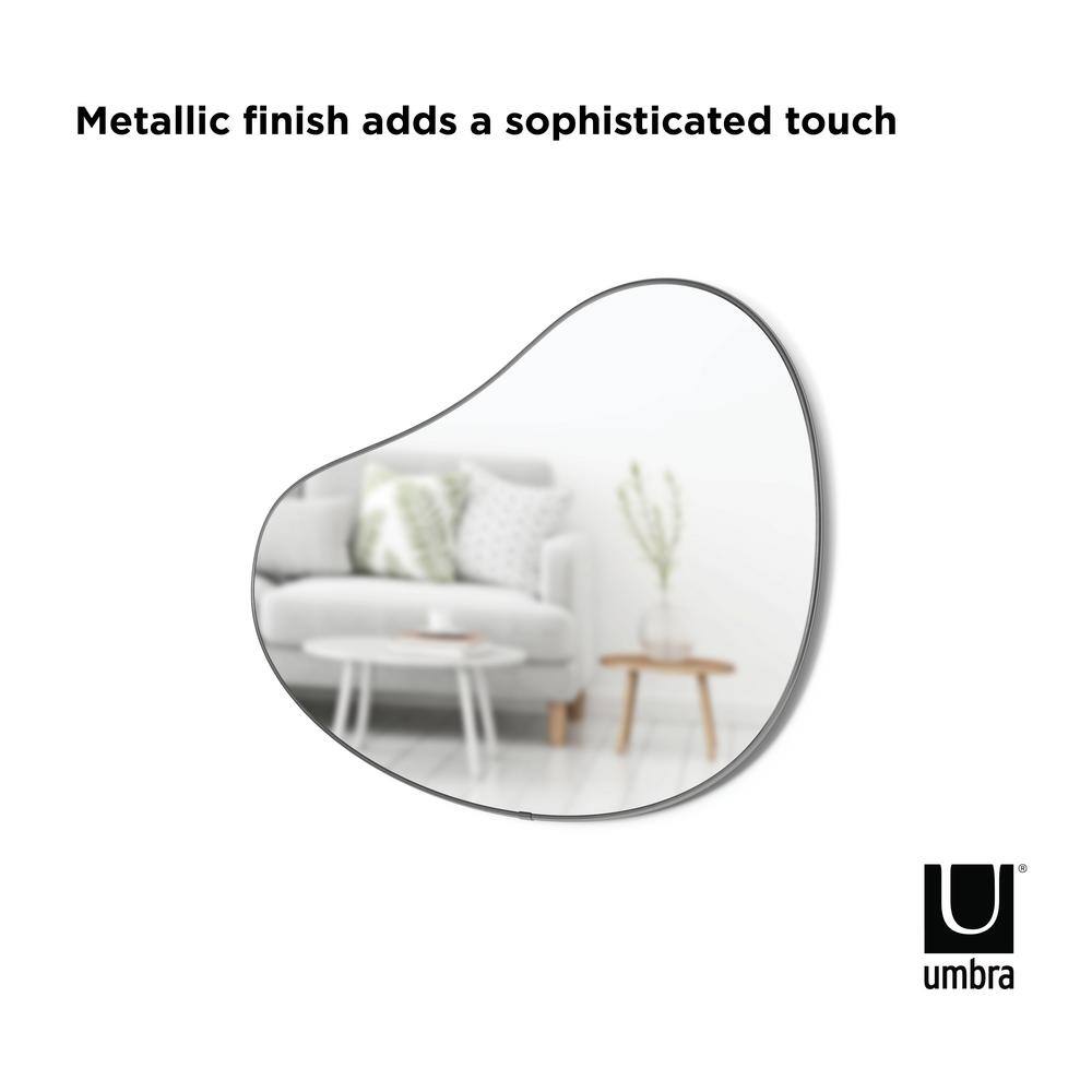 24" x 36" Abstract Shaped Metallic Wall Accent Mirror