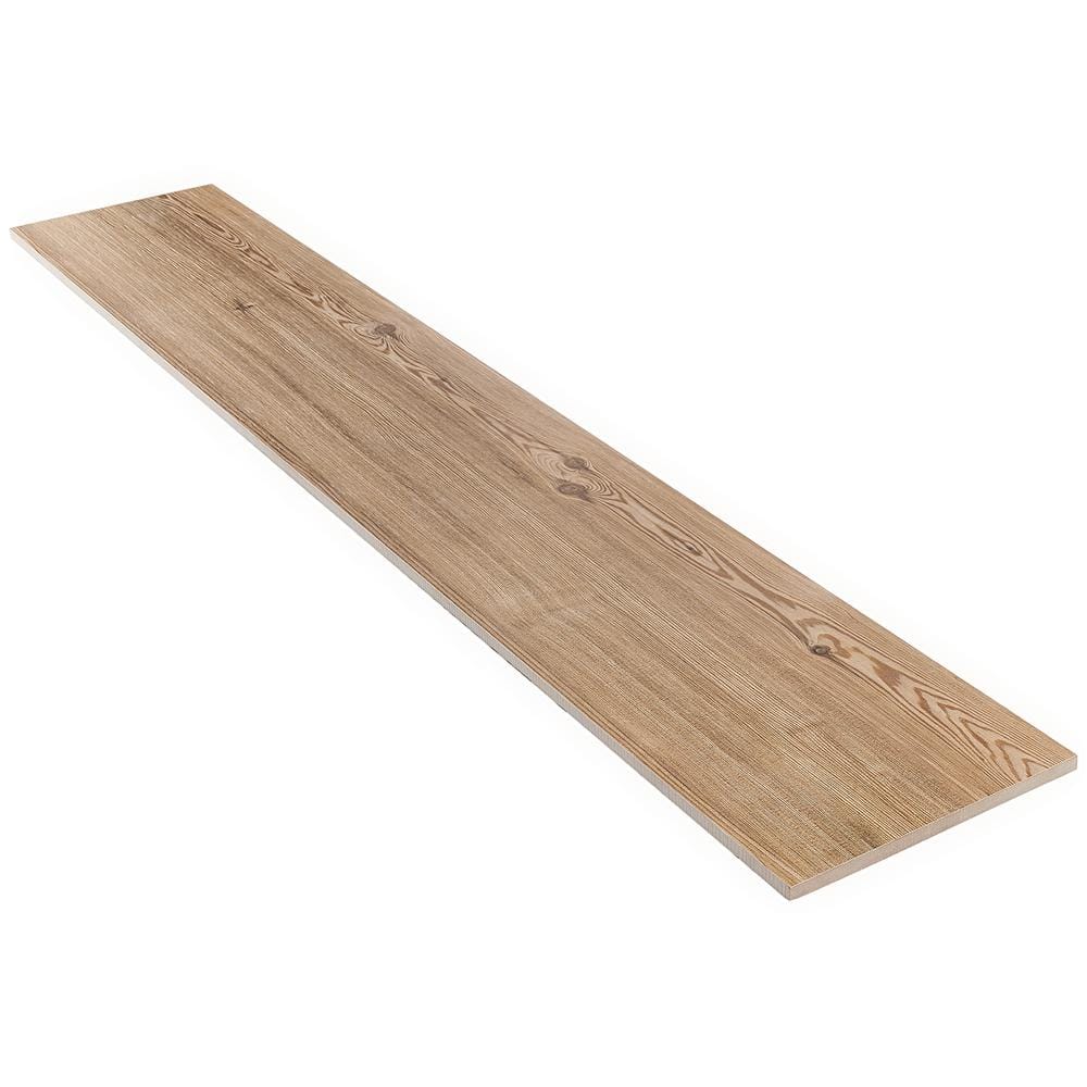 Teakwood 8" x 48" Matte Brown Porcelain Tile