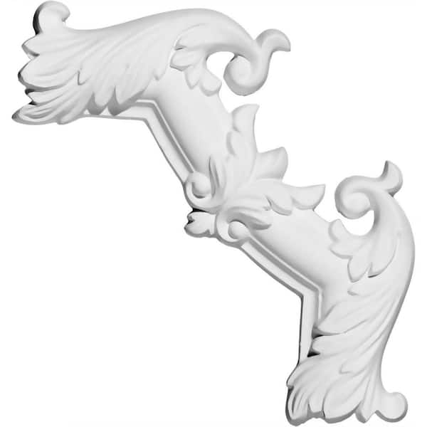 American Pro Decor 5/8 in. x 9 in. x 9 in. Acanthus Polyurethane Panel Moulding