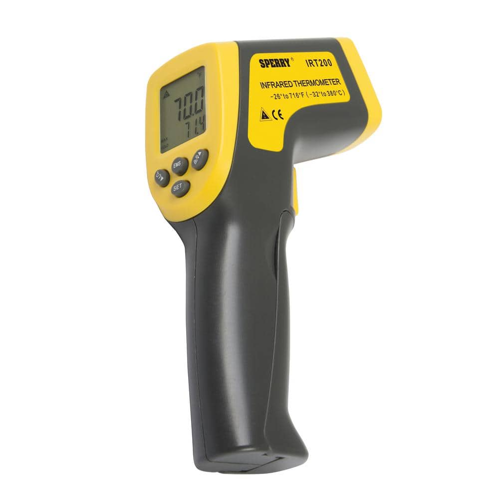 Sperry TempCheck Non-Contact Infrared Thermometer, 12:1 Distance to Spot  Ratio IRT200 - The Home Depot