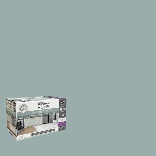 1 qt. River Mist Interior Floor Base Semi-Gloss Clear Coating Kit