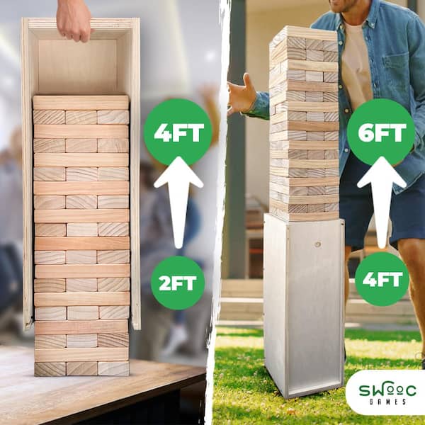 Jenga Giant Family Edition Stacking Game by University Games 