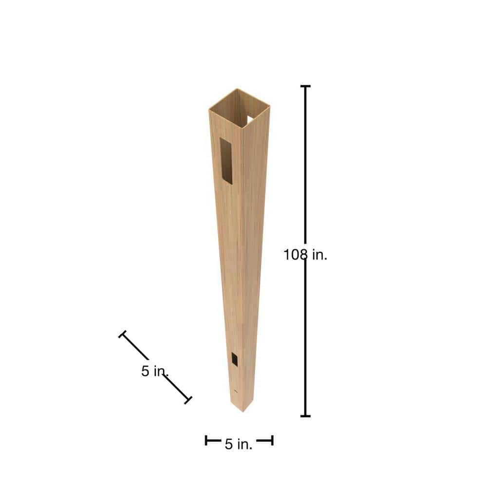 Cypress 9-ft Vinyl Privacy Fence Line Post