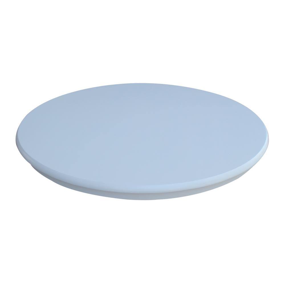 36" White Solid Wood Round Counter Height Table