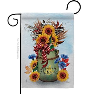 Autumn Blaze Retro Floral 6-Can Mini Cooler Tote Bag