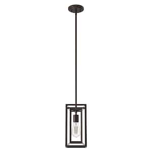 Doherty 1-Light Onyx Bengal Island Mini Pendant Light