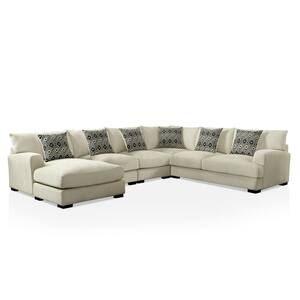 5-Piece Modern Two-Tone Sectional Sofa Set S150B 