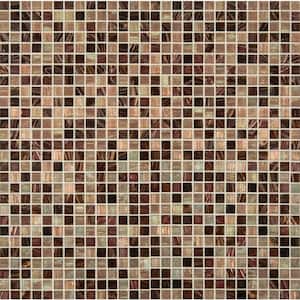 Treasure Trail Treasure Trail 12 in. x 12 in. Glossy Glass Patterned Look Wall Tile (20 sq. ft./Case)