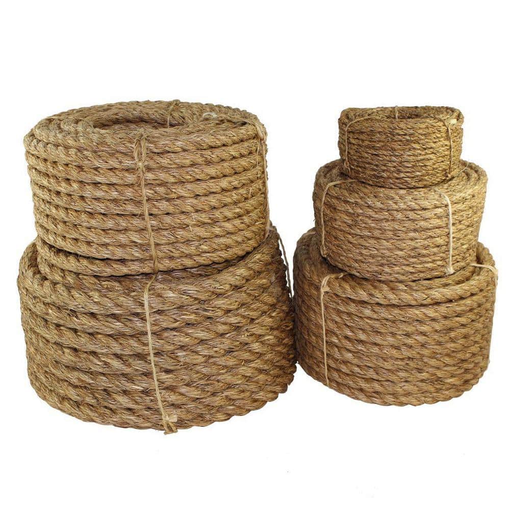 1 in. x 25 ft. - Twisted Manila 3 Strand Natural Fiber Utility Rope price history on PriceWatchPro