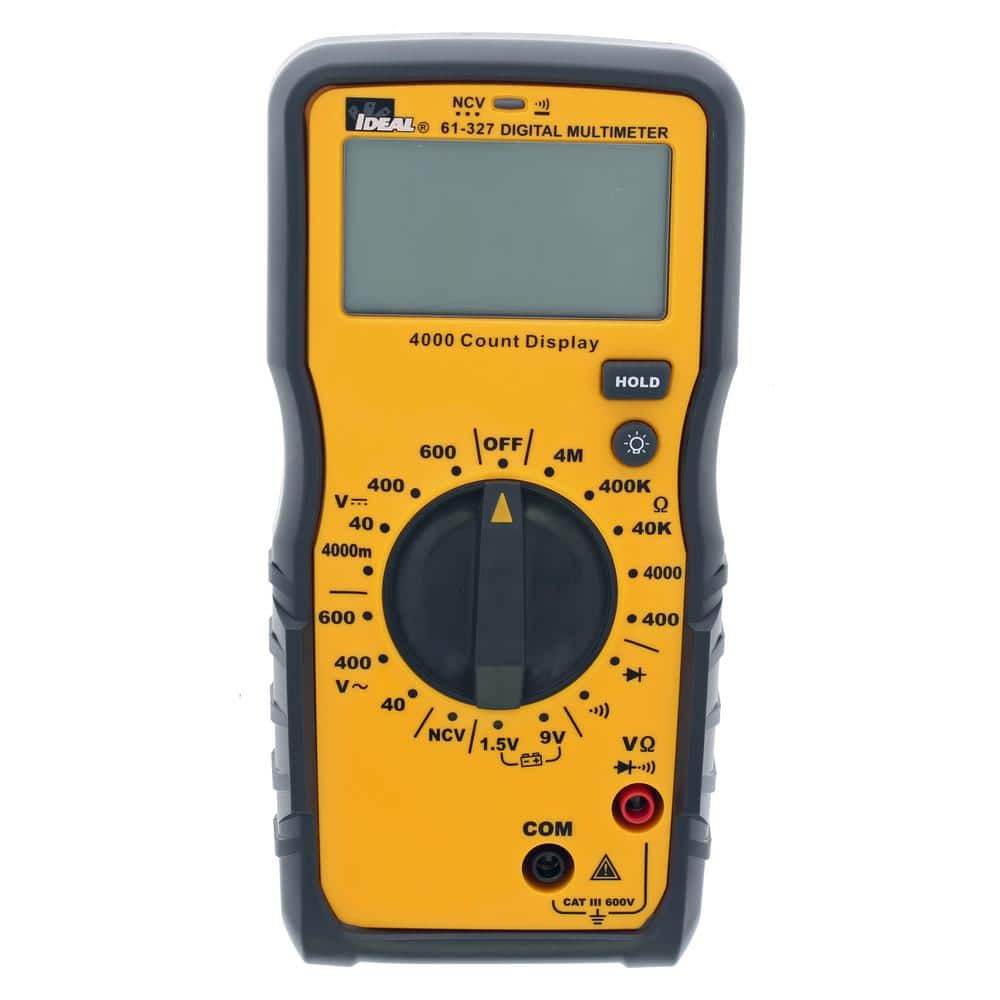 IDEAL 600-Volt Manual Range Multimeter with NCVT 61-327 - The Home