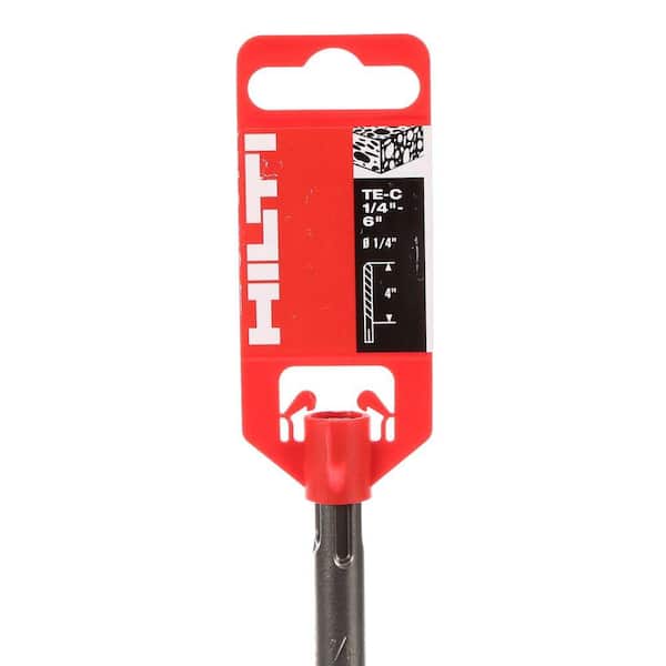 Hilti TE-C 1/4 in. x 6 in. SDS-Plus Carbide Hammer Drill Bit