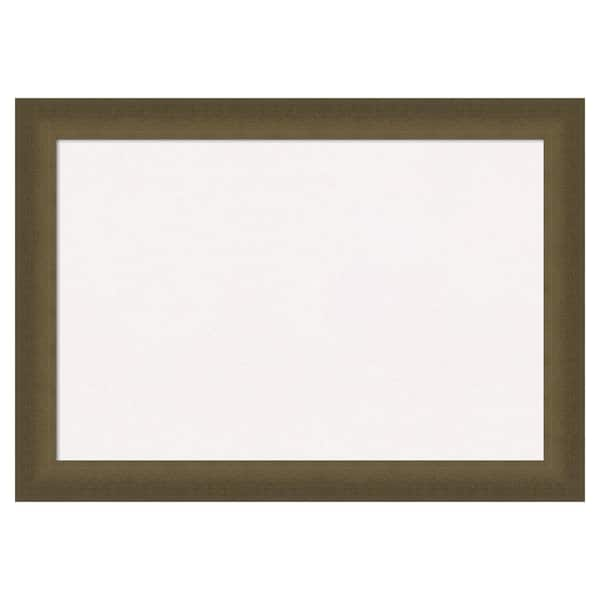 Amanti Art Blaine Light Bronze Narrow White Corkboard 28 in. x 20 in ...