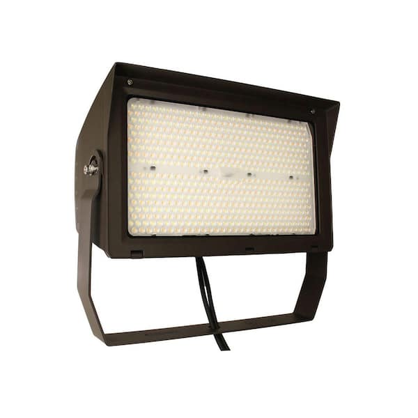 Adjustable Beam Flood 210-Watt Equivalent 27720 Lumen 90° Bronze Integrated LED Flood Light 1-Pack