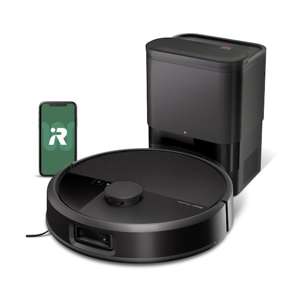 Roomba Max 715 Vac Robot Vacuum with Smart Navigation for MultiSurface​ Floors in Black with AutoWash Dock