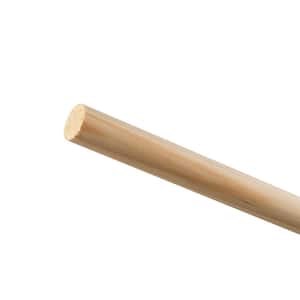 Pine Round Dowel - 48 in. x 1 in. - Sanded and Ready for Finishing - Versatile Wooden Rod for DIY Home Projects